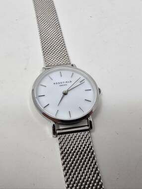 Rosefield Women's Watch Stainless Steel Japan Movement Small Edit Pearl Silver